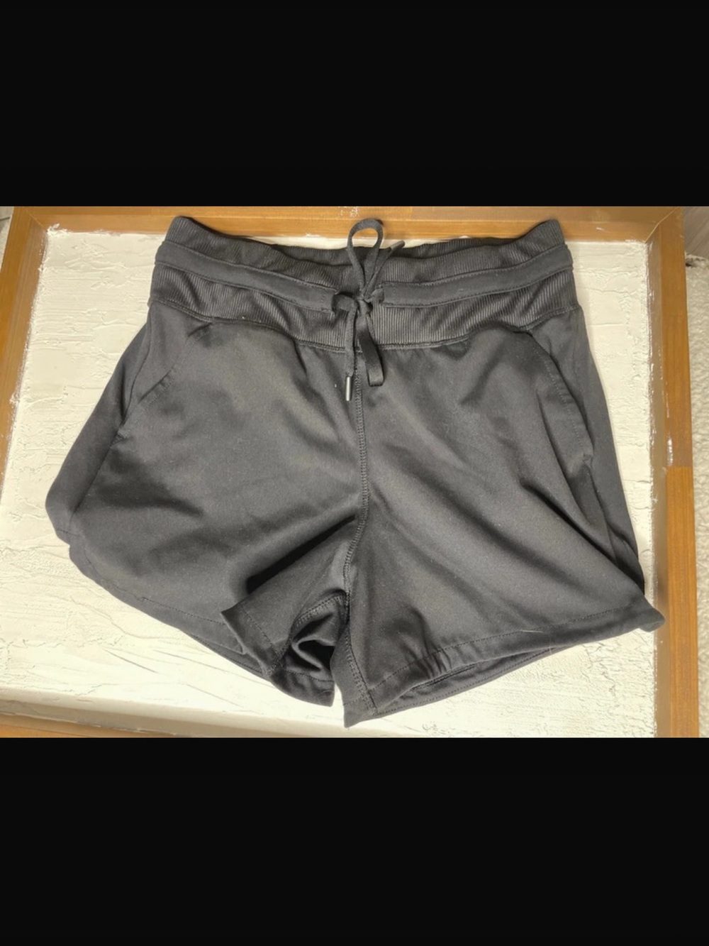 Yogalicious Charcoal Gray Drawstring Athletic Shorts